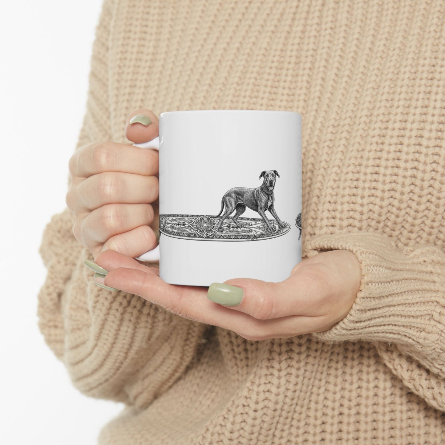 Great Dane Apollo Tide Surfboard 11 oz Coffee Mug