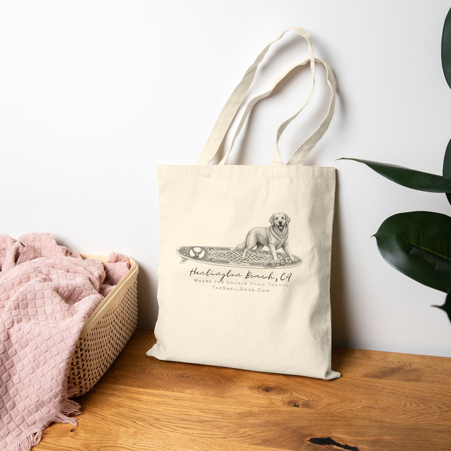 Golden Retriever Guisachan Surfboard HB Edition Beach Tote