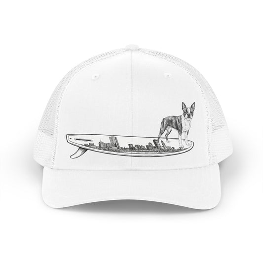 Boston Terrier gift idea — surf hat for dog lovers — Buddy the Swell Dog