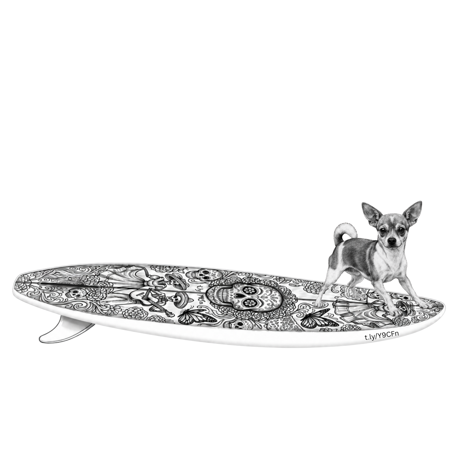 CHIHUAHUA - Dia de los Muertos Surfboard