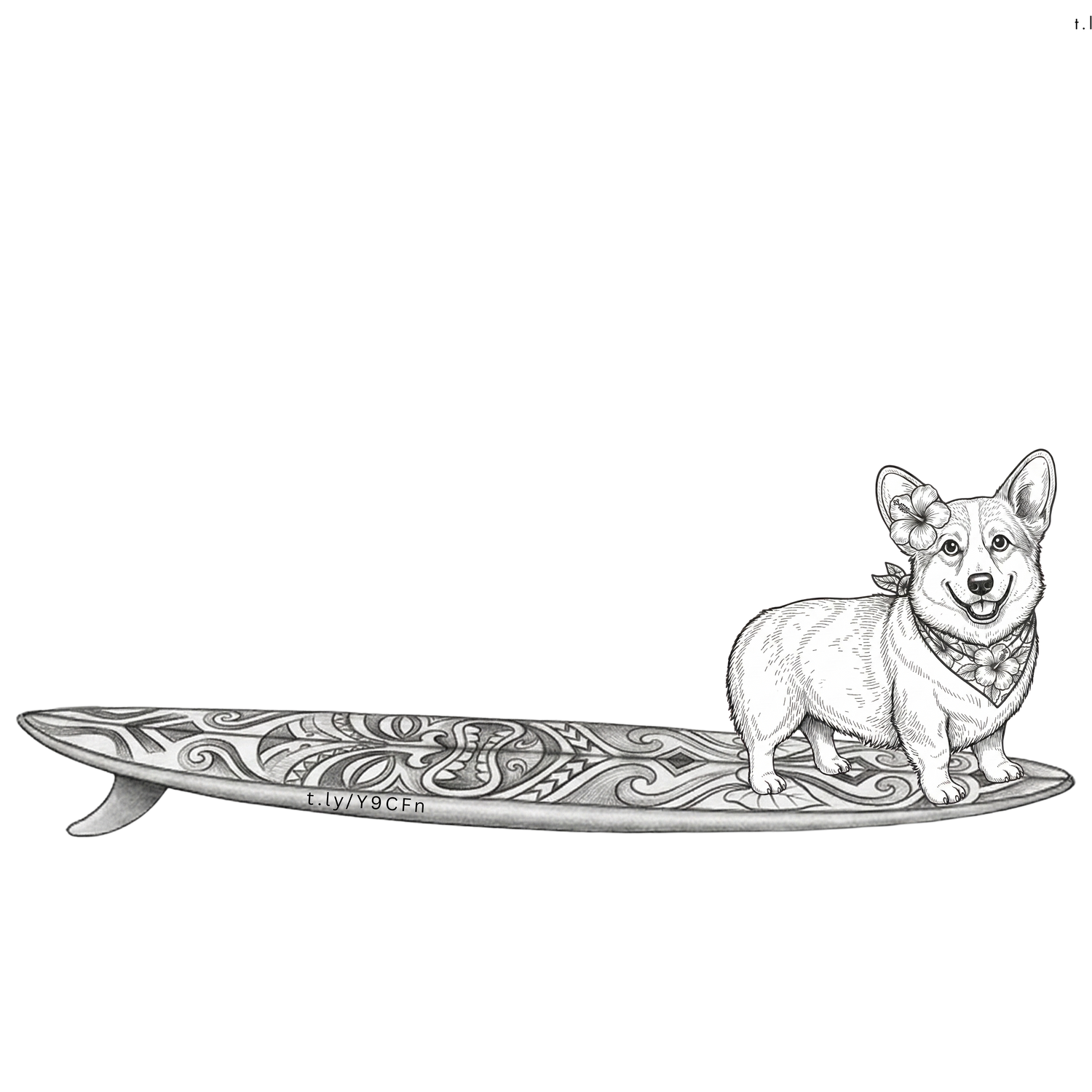 CORGI - Tiki Surfboard