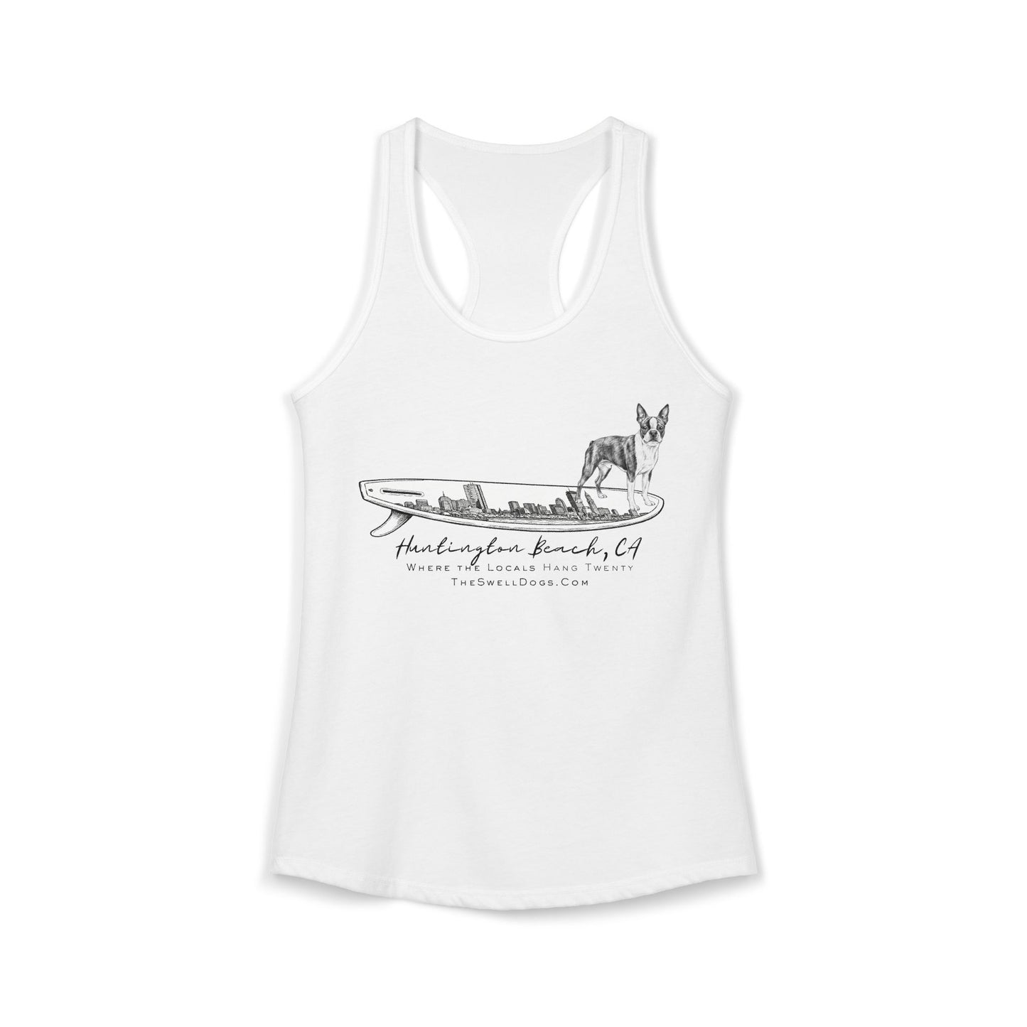 Boston Terrier Boston Skyline HB Edition Racerback Tank
