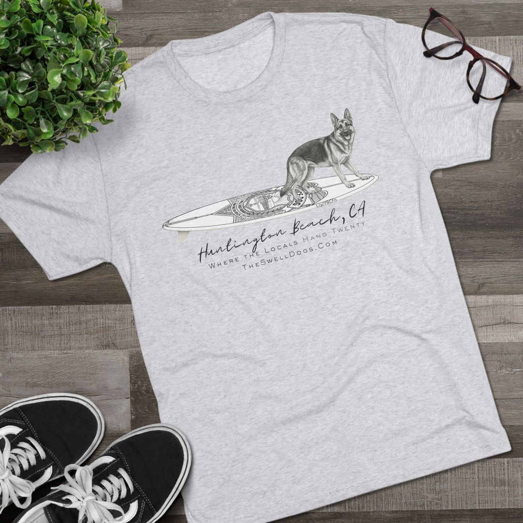 German Shepherd Service Dog Surfboard HB Edition T-Shirt
