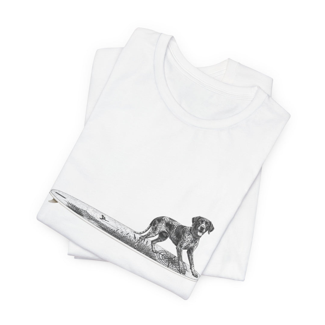 German Shorthaired Pointer Point Break Surfboard T-Shirt