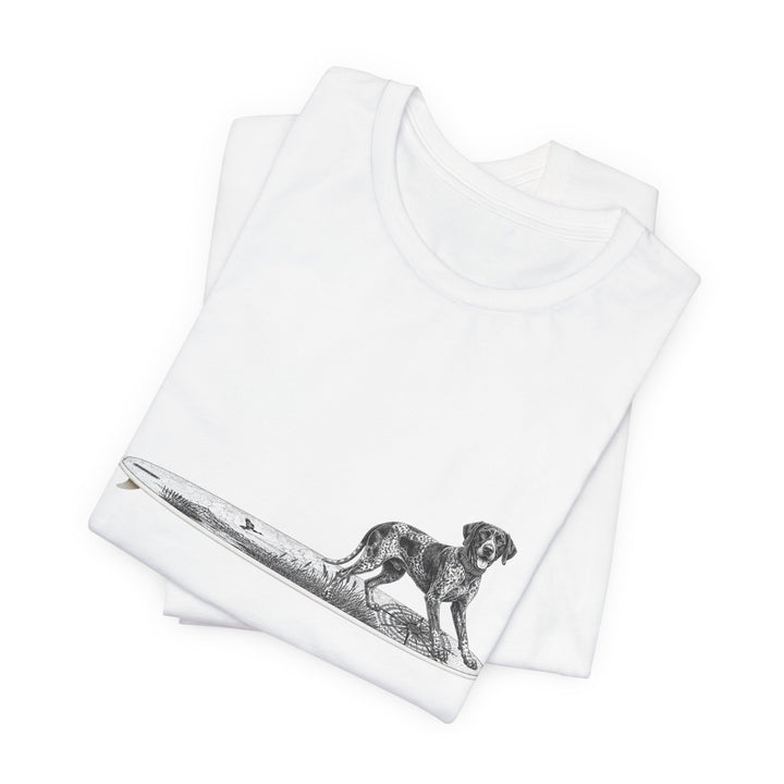 German Shorthaired Pointer Point Break Surfboard T-Shirt