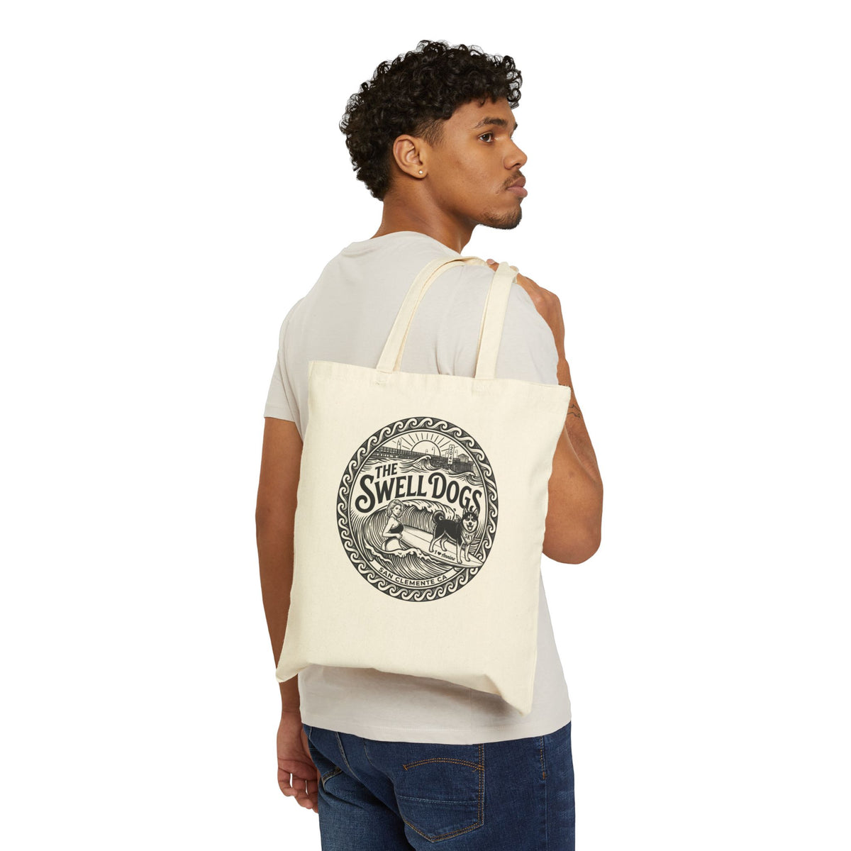 Annine & Sky Swell Dogs Beach Tote