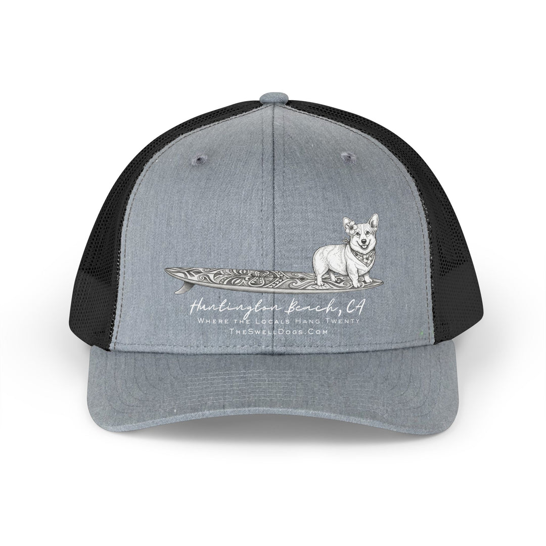 Corgi Tiki Surfboard HB Edition Trucker Hat