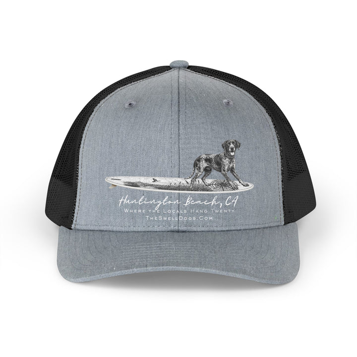 German Shorthaired Pointer Point Break Surfboard HB Edition Trucker Hat