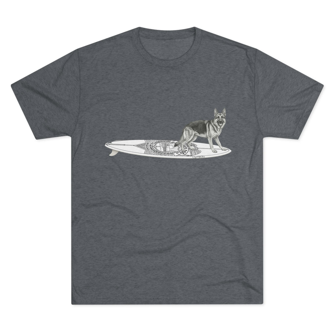 German Shepherd Service Dog Surfboard T-Shirt