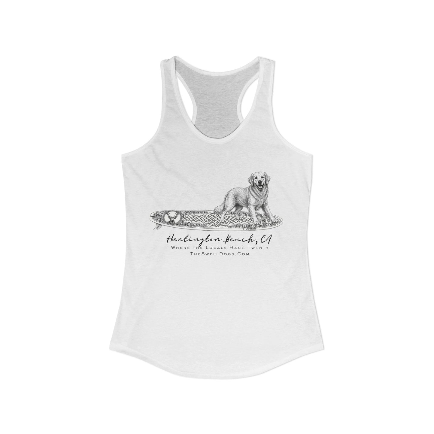 Golden Retriever Guisachan Surfboard HB Edition Racerback Tank