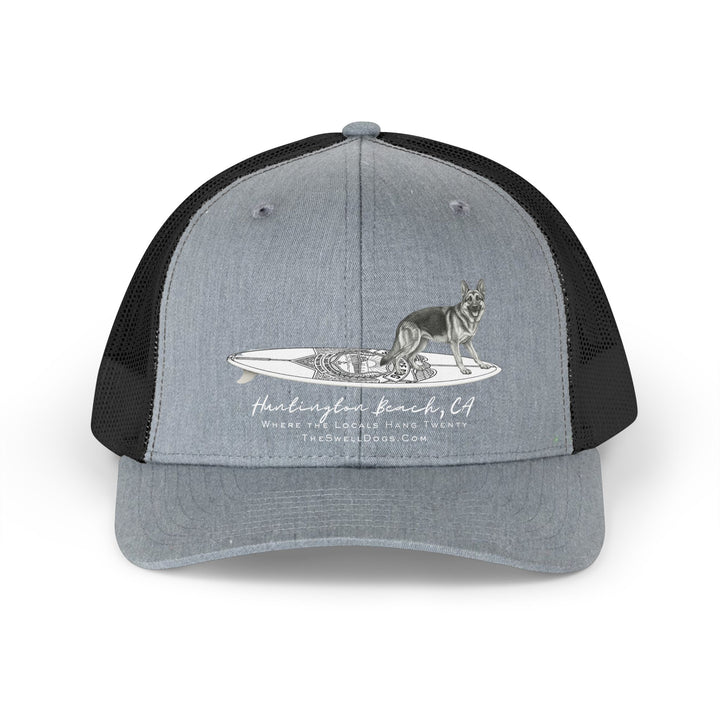 German Shepherd Service Dog Surfboard HB Edition Trucker Hat