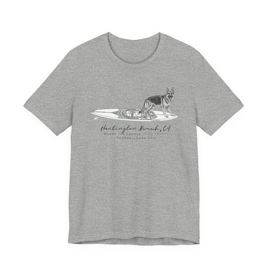 German Shepherd Service Dog Surfboard HB Edition T-Shirt
