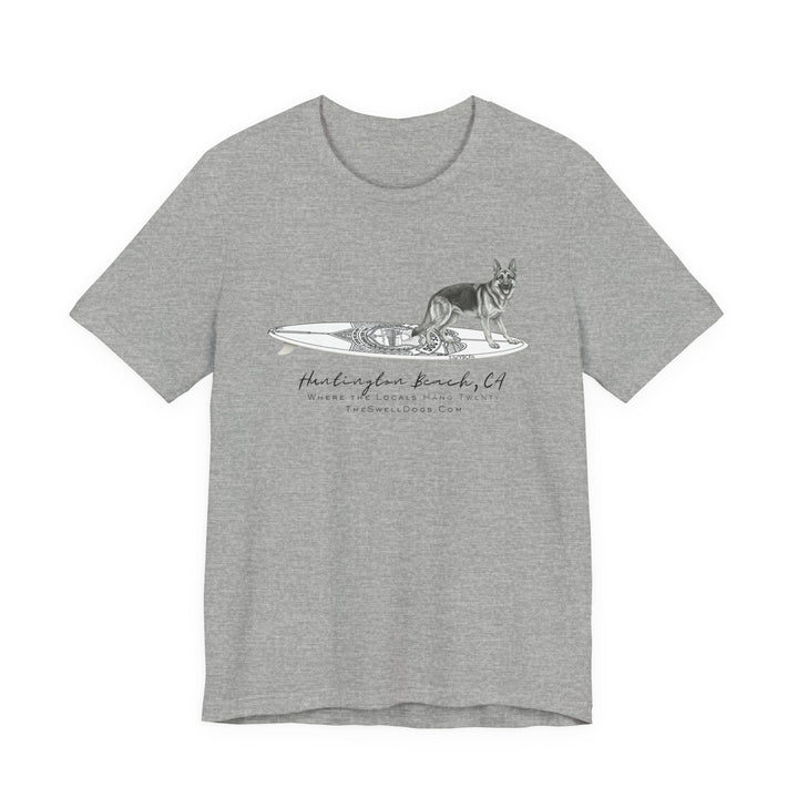 German Shepherd Service Dog Surfboard HB Edition T-Shirt