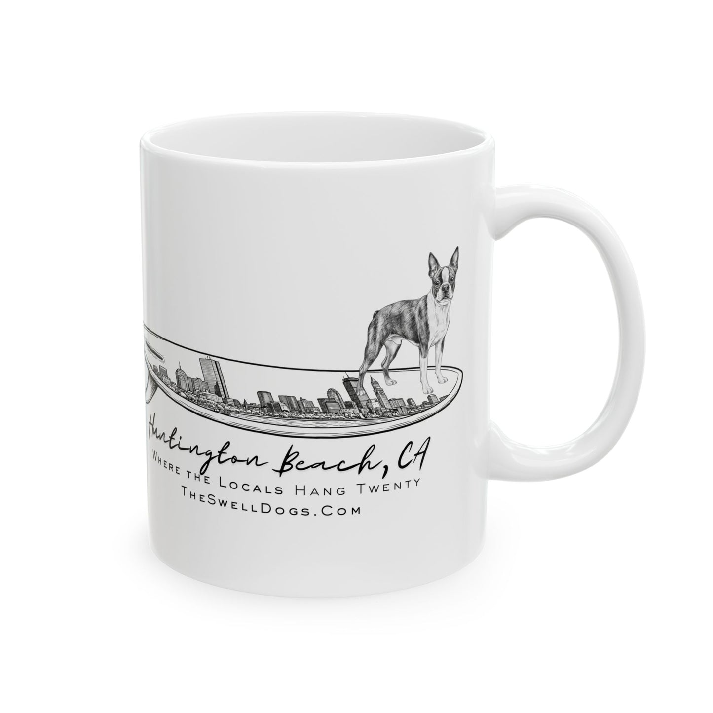 Boston Terrier Boston Skyline HB Edition 11oz Coffee Mug