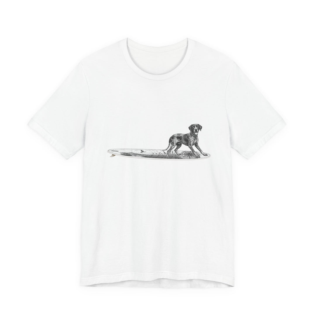 German Shorthaired Pointer Point Break Surfboard T-Shirt