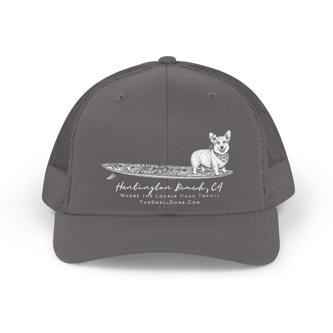 Corgi Tiki Surfboard HB Edition Trucker Hat