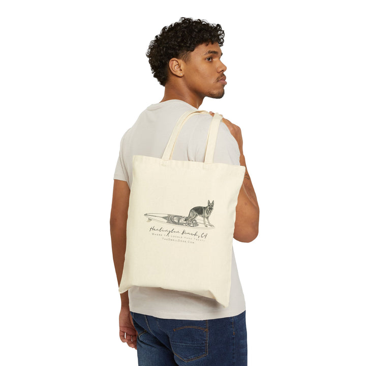 German Shepherd Service Dog Surfboard HB Edition Beach Tote