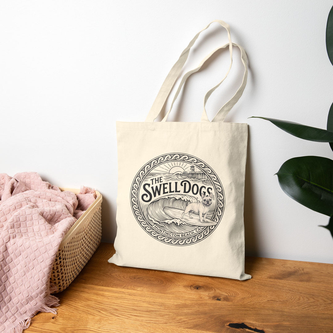 French Bulldog Swell Dogs Beach Tote