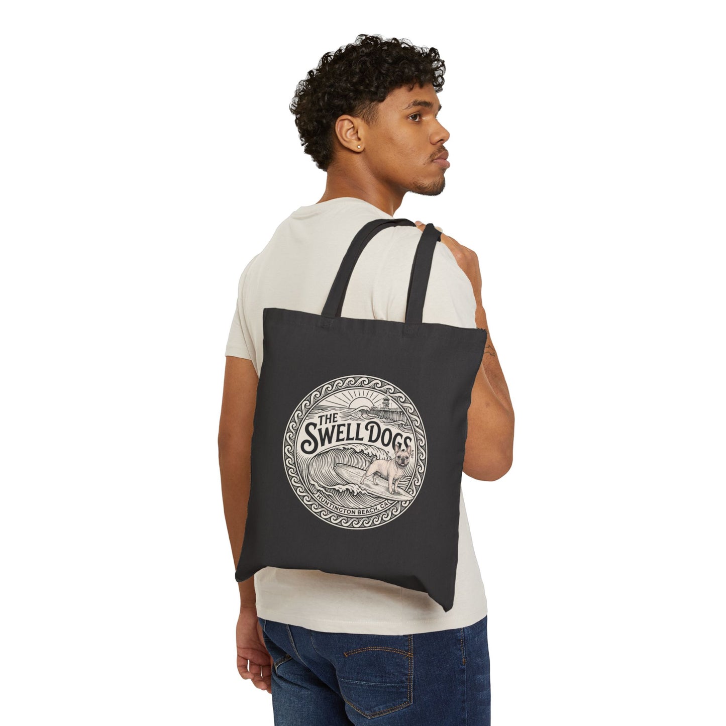 French Bulldog Swell Dogs Beach Tote