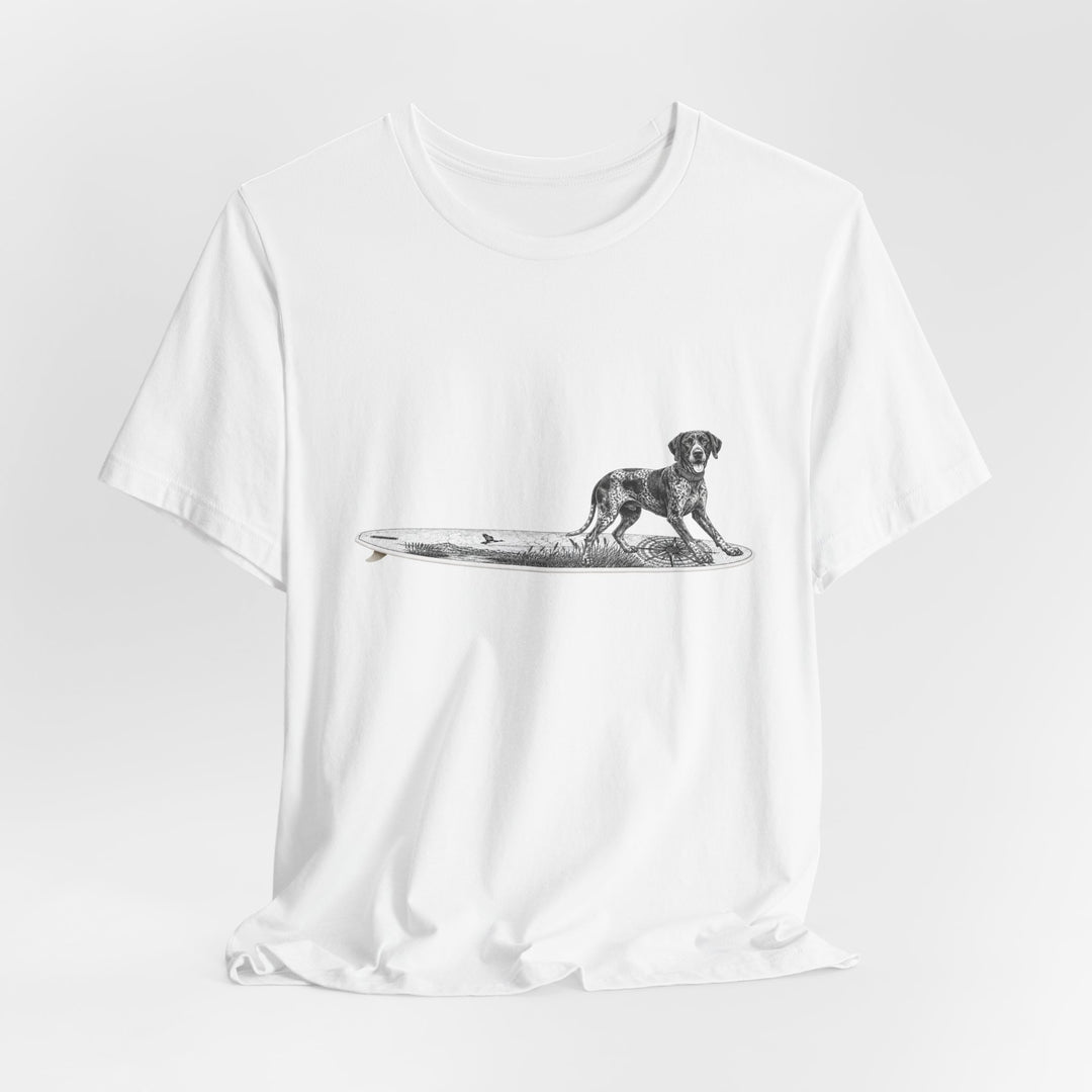 German Shorthaired Pointer Point Break Surfboard T-Shirt