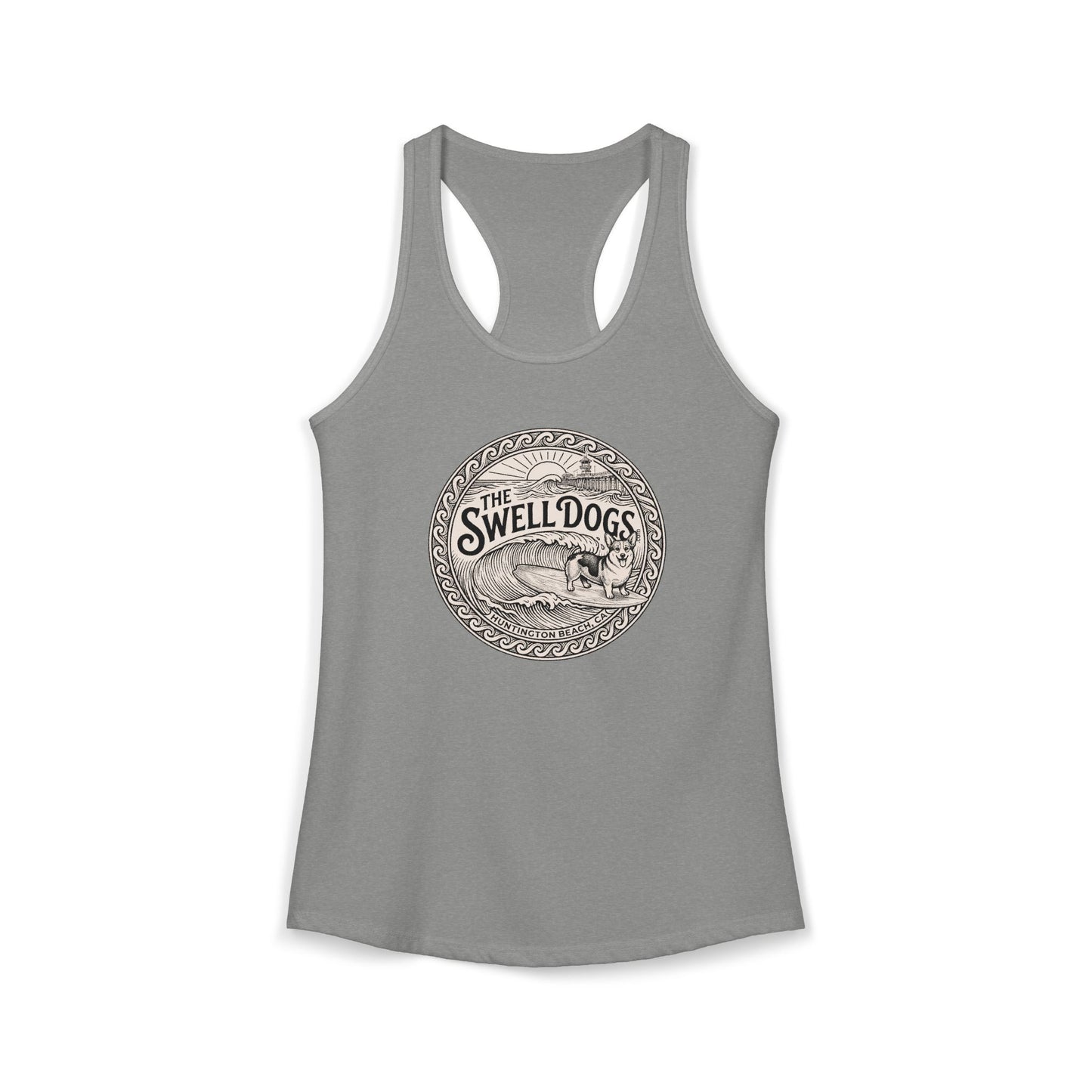 Corgi Swell Dogs Racerback Tank