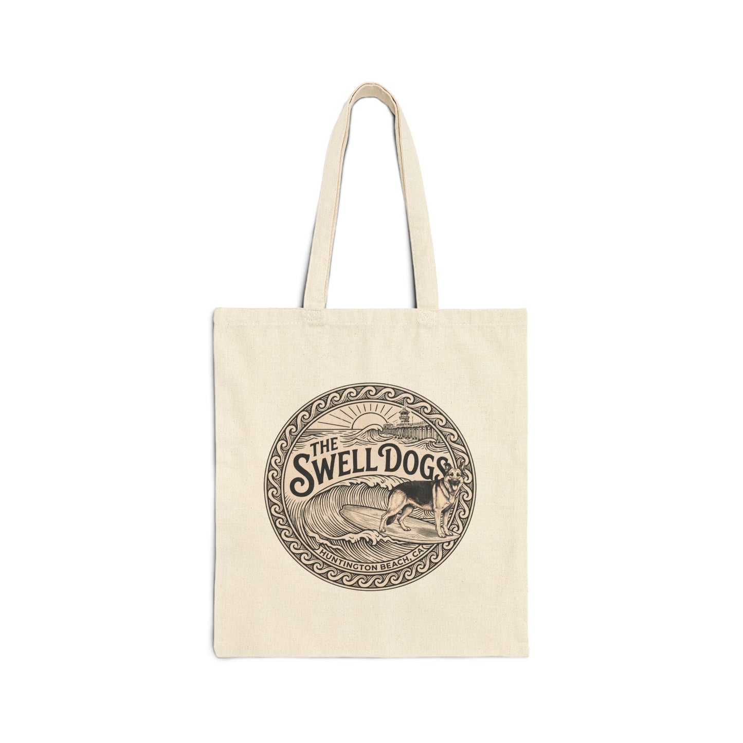 German Shepherd Swell Dogs Beach Tote