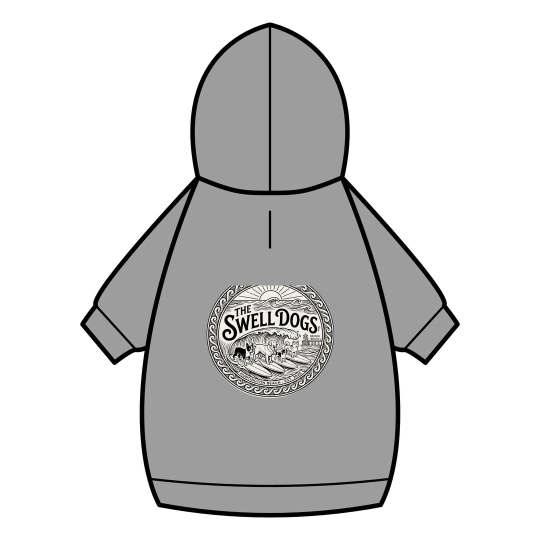 The Swell Dogs Pet Hoodie — Cotton Fleece Dog Sweatshirt with Collar Hole