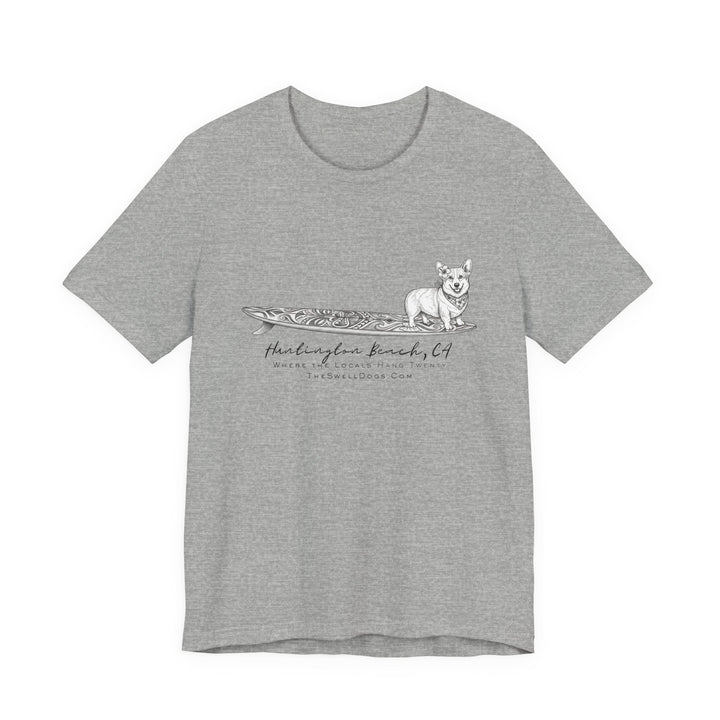 Corgi Tiki Surfboard HB Edition T-shirt