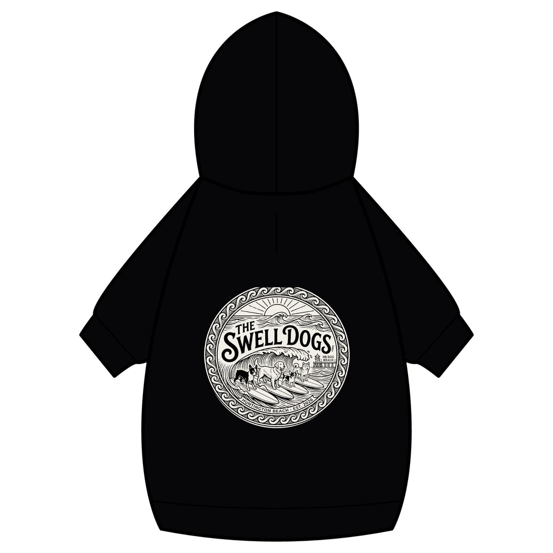 The Swell Dogs Pet Hoodie — Cotton Fleece Dog Sweatshirt with Collar Hole