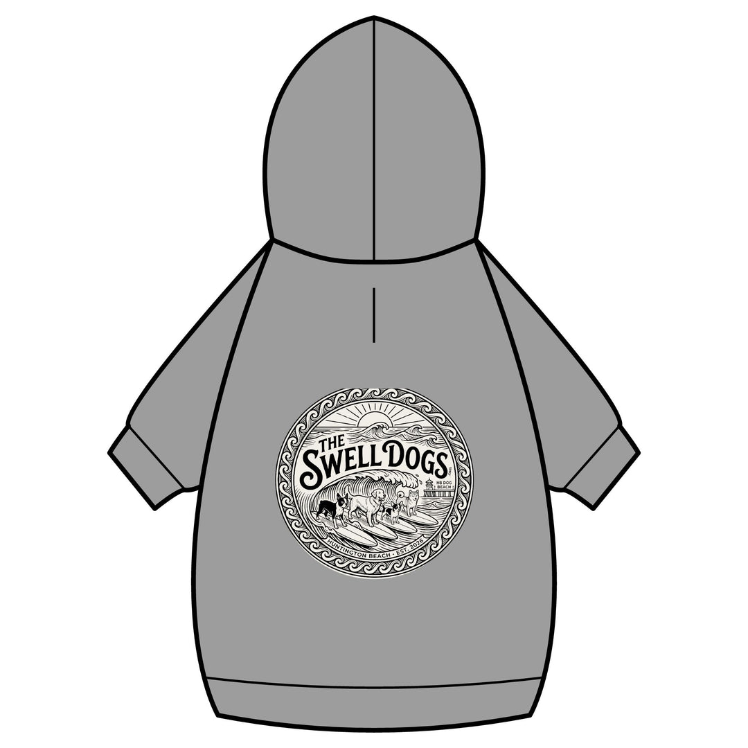 The Swell Dogs Pet Hoodie — Cotton Fleece Dog Sweatshirt with Collar Hole