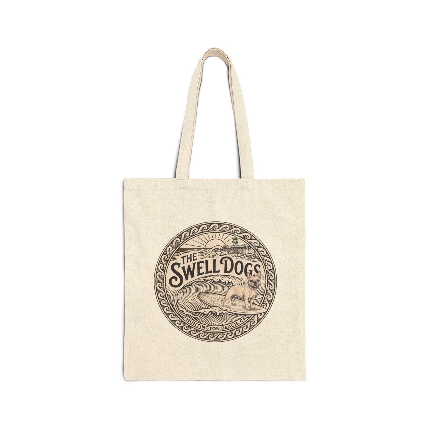 French Bulldog Swell Dogs Beach Tote