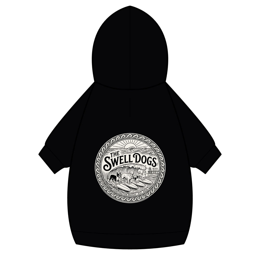 The Swell Dogs Pet Hoodie — Cotton Fleece Dog Sweatshirt with Collar Hole