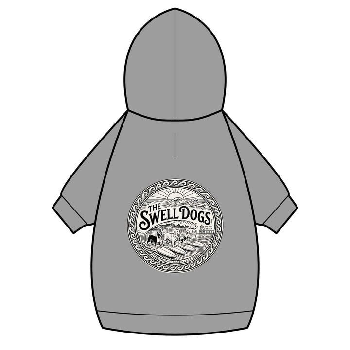 The Swell Dogs Pet Hoodie — Cotton Fleece Dog Sweatshirt with Collar Hole