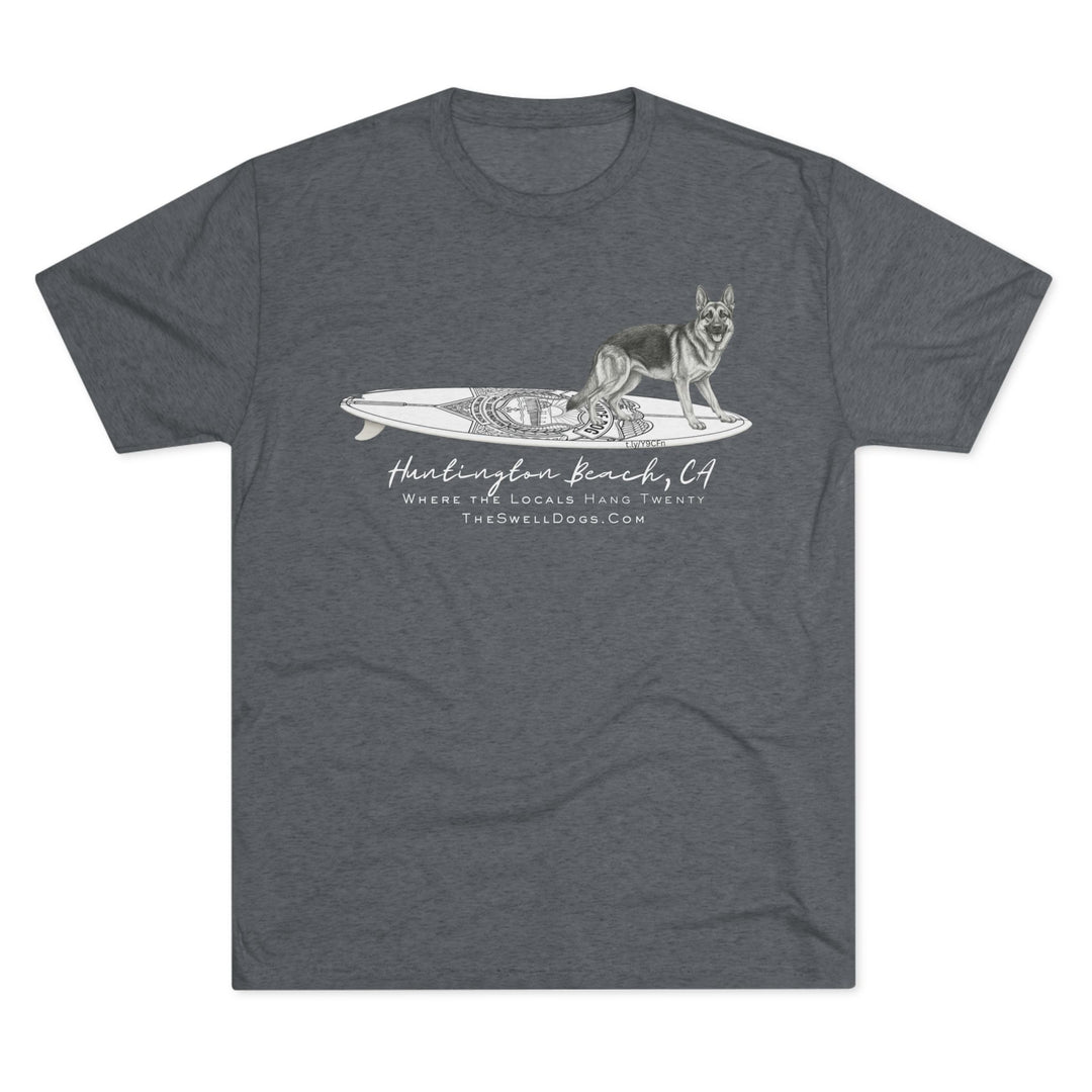 German Shepherd Service Dog Surfboard HB Edition T-Shirt