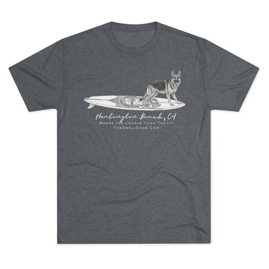 German Shepherd Service Dog Surfboard HB Edition T-Shirt