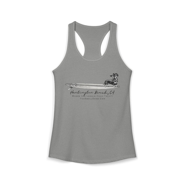 Dachshund Racing Flags HB Edition Racerback Tank