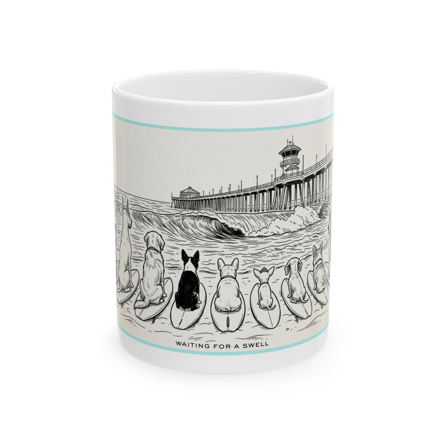 Waiting for a Swell Heat One 11 oz Coffee Mug