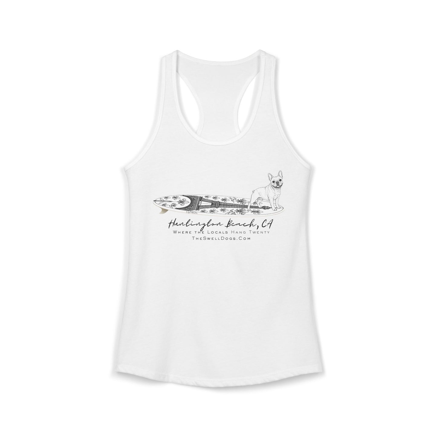 French Bulldog Eiffel Tower HB Edition Racerback Tank