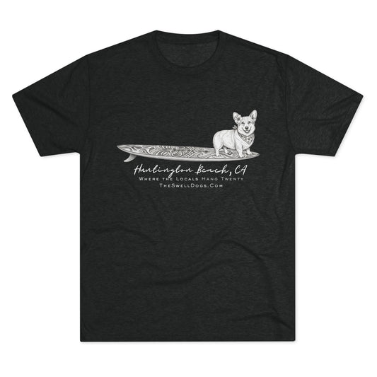Corgi Tiki Surfboard HB Edition T-shirt