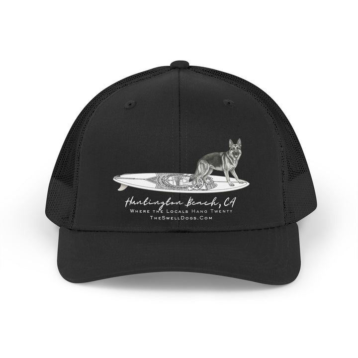German Shepherd Service Dog Surfboard HB Edition Trucker Hat