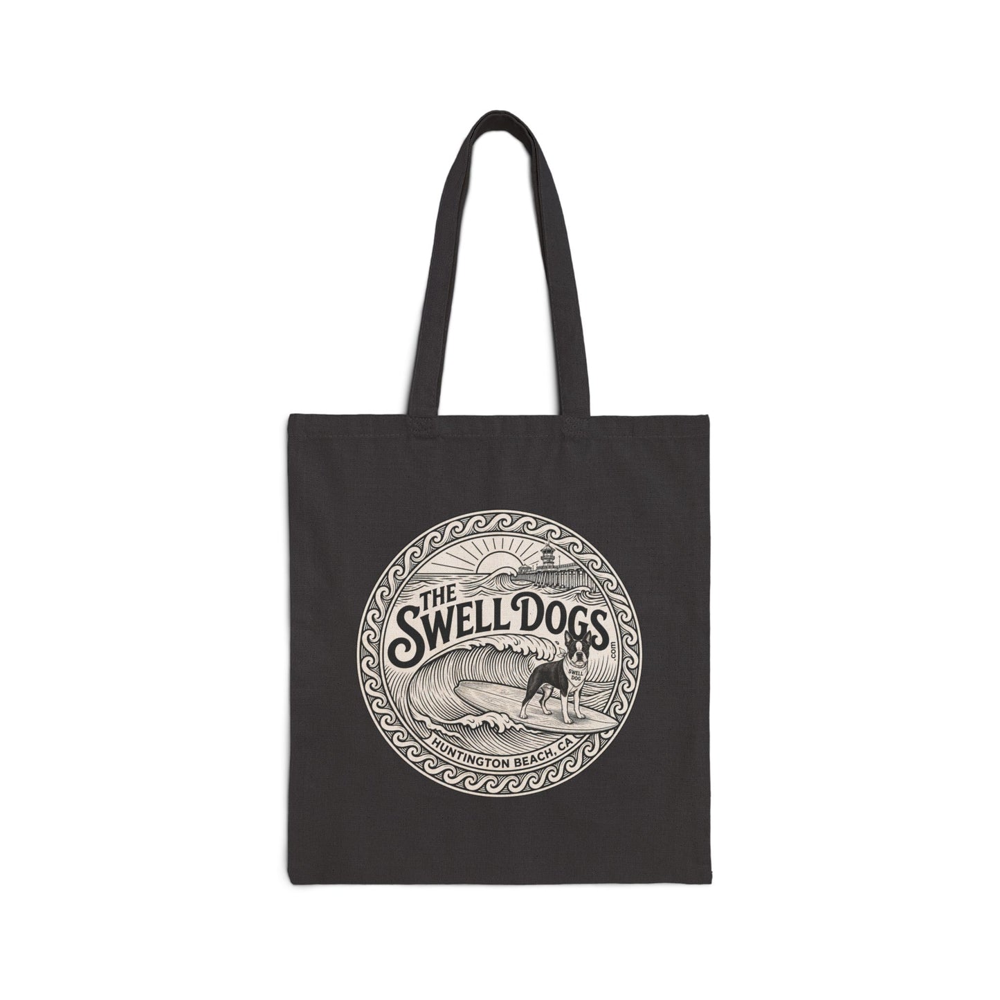Boston Terrier  Swell Dogs Beach Tote
