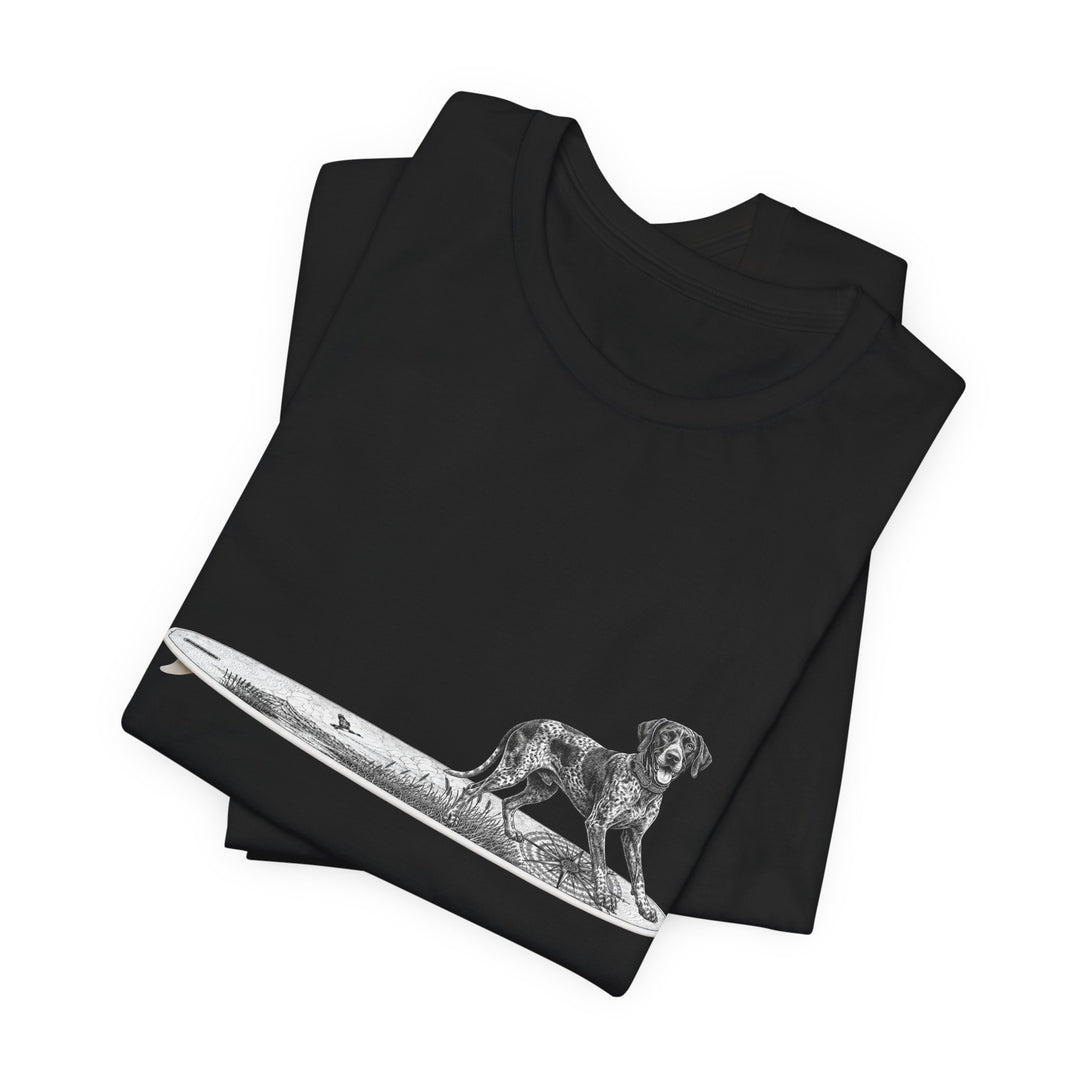 German Shorthaired Pointer Point Break Surfboard T-Shirt