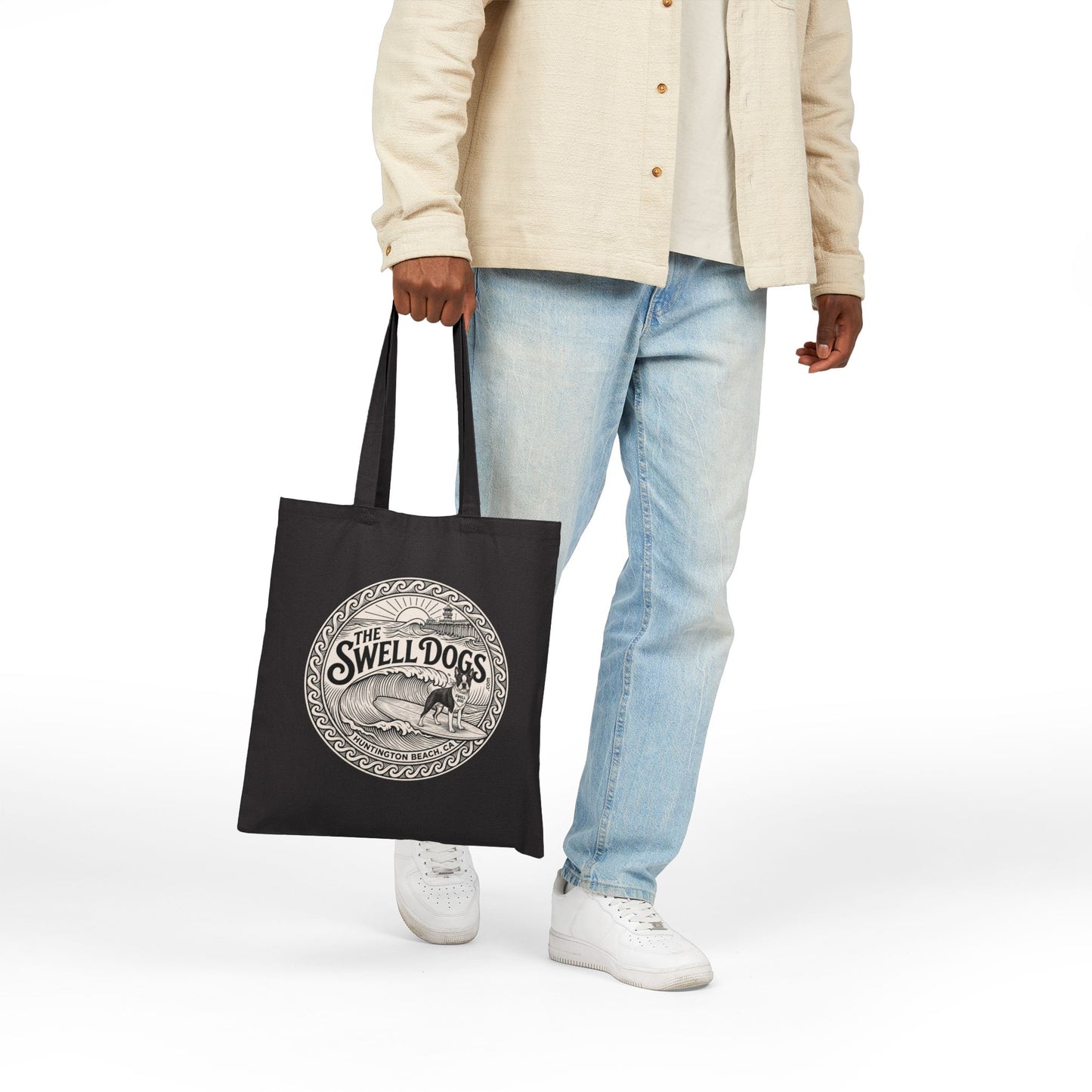 Boston Terrier  Swell Dogs Beach Tote