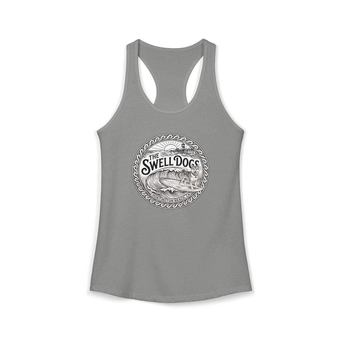 Shiba Inu Swell Dogs Racerback Tank