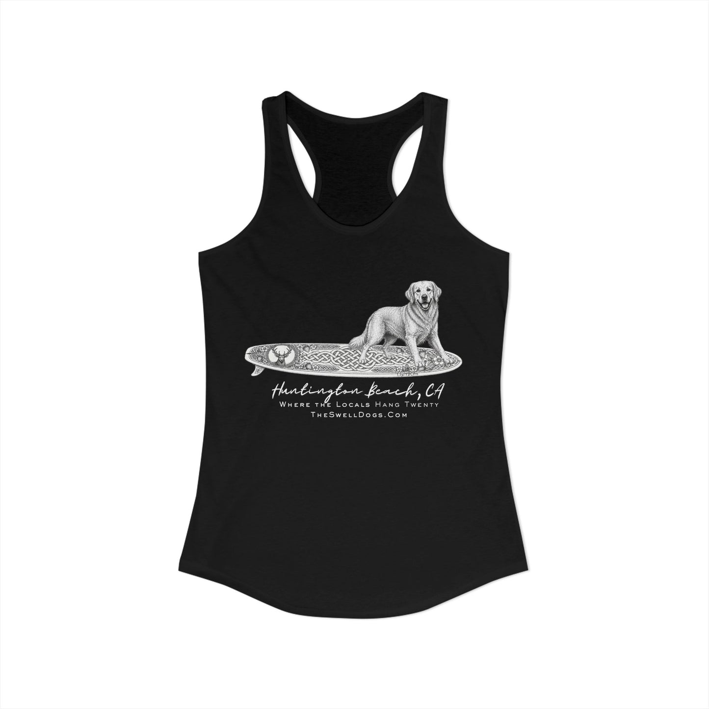Golden Retriever Guisachan Surfboard HB Edition Racerback Tank