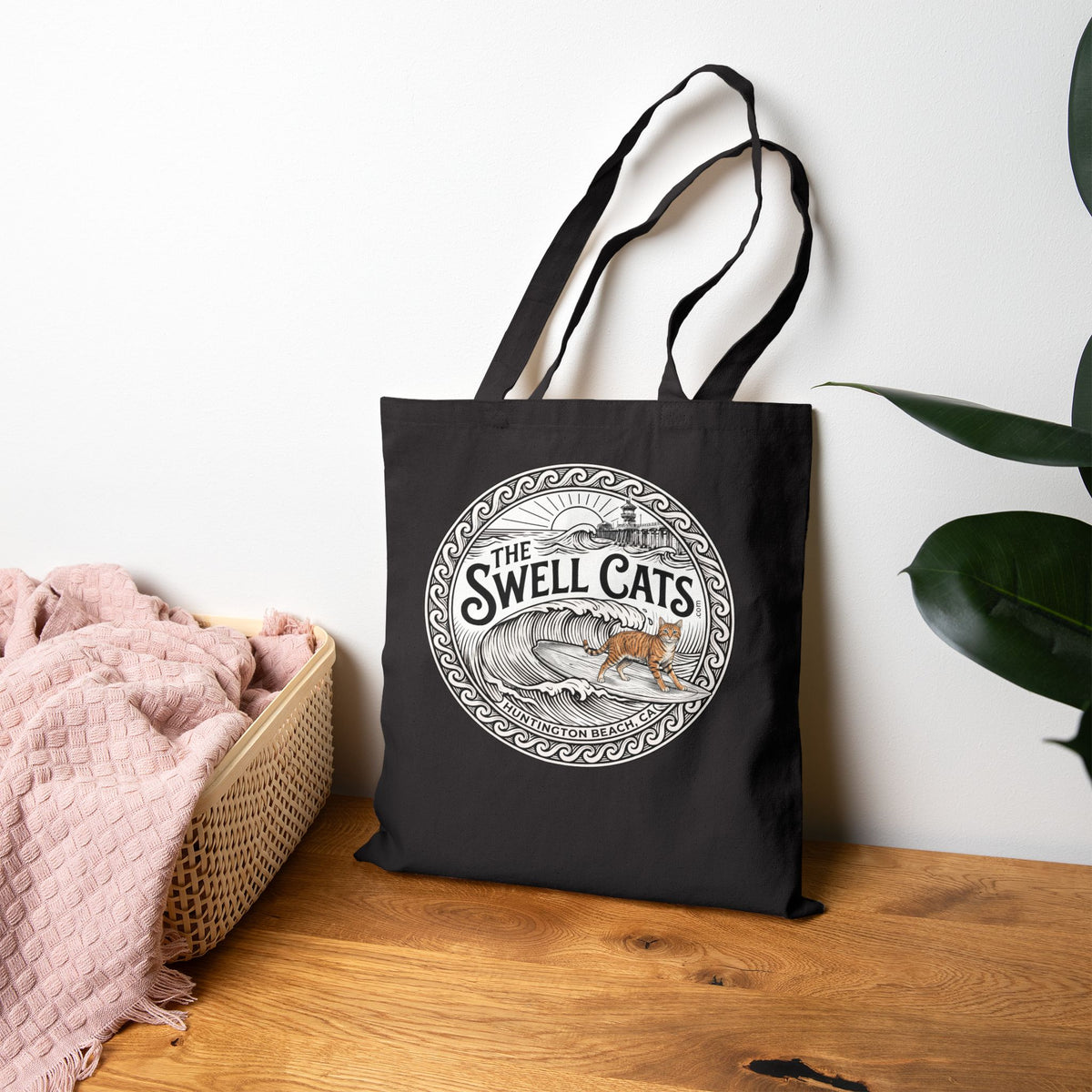 Tabby Swell Cats Beach Tote