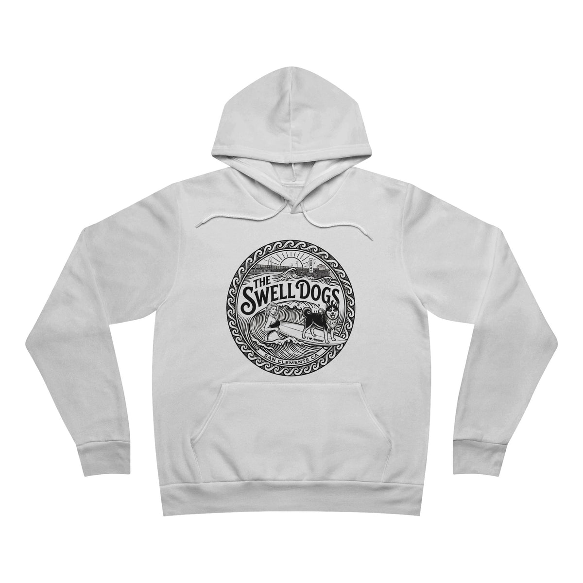 Annine and Sky Swell Dogs Pullover Hoodie