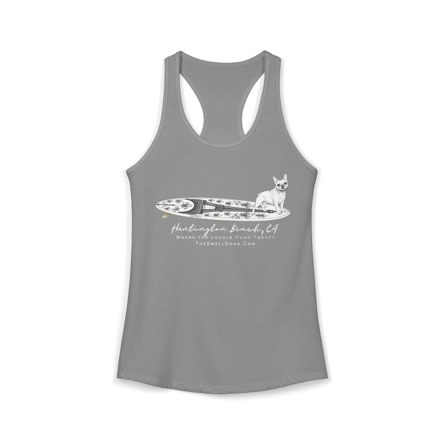 French Bulldog Eiffel Tower HB Edition Racerback Tank