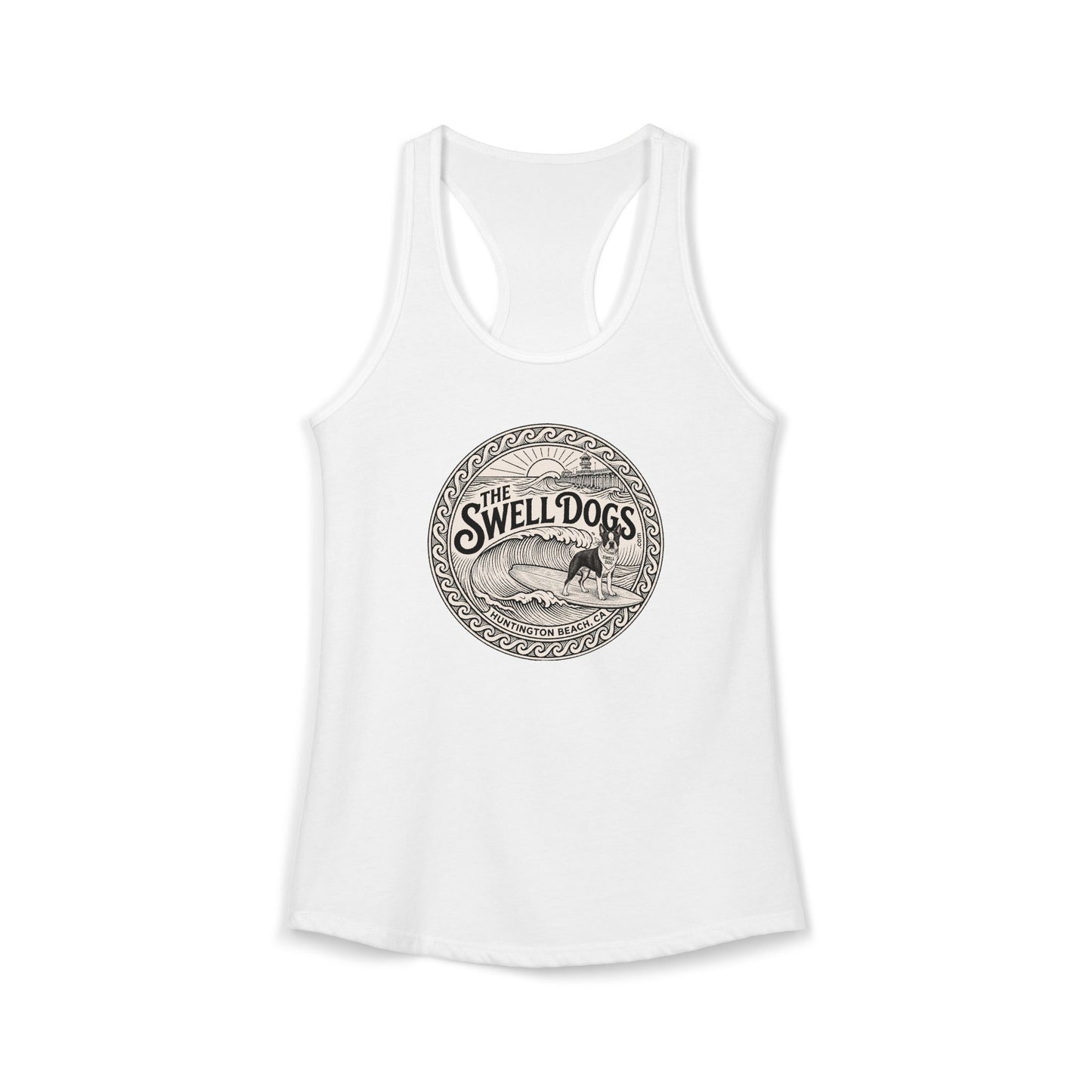 Boston Terrier Swell Dogs Racerback Tank