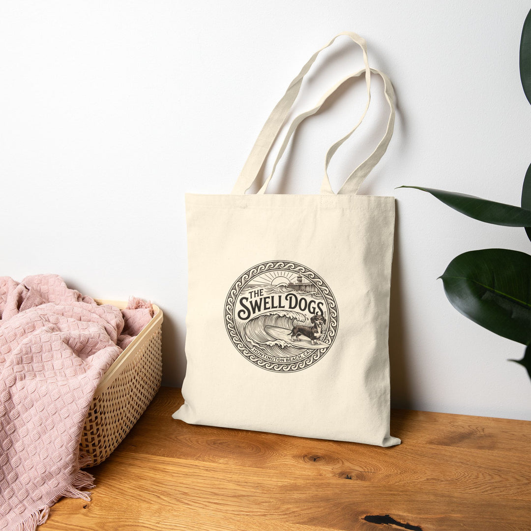 Dachshund Swell Dogs Beach Tote
